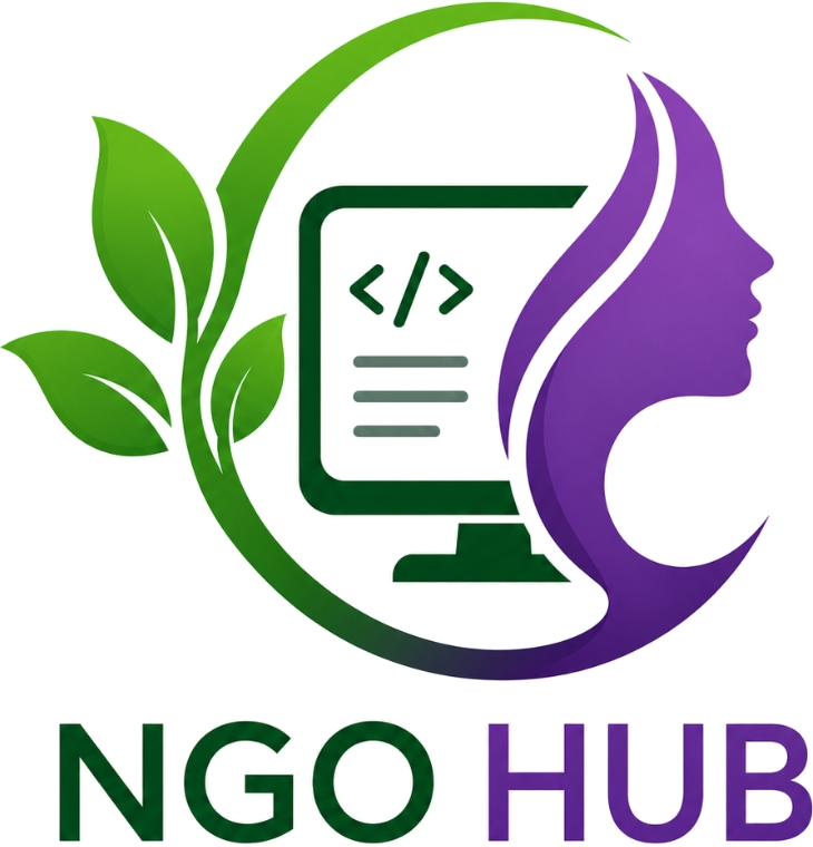 شعار منصة NGO HUB الرقمية
